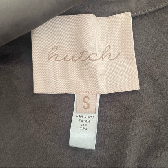 Hutch anthropologie faux suede brown moto jacket 37441 - Picture 6 of 11